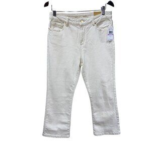NWT Michael Kors Selma Crop Flare Jeans Size 6